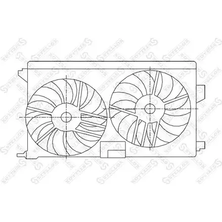 Вентилятор радиатора двигателя STELLOX 29-99053-SX W6Y9YO 3607513 65KVND K изображение 0
