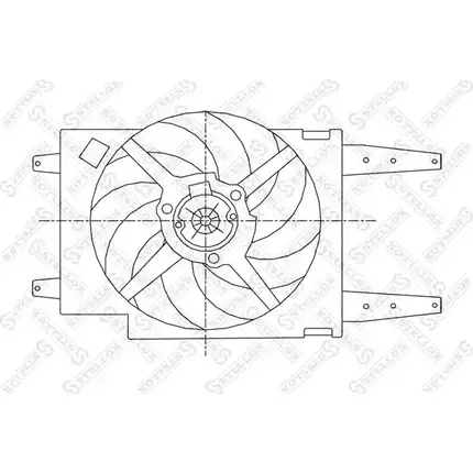 Вентилятор радиатора двигателя STELLOX 0 11G4Z 3607521 K9M1PK 29-99061-SX изображение 0