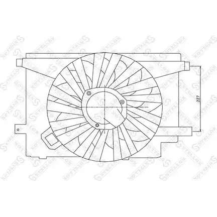 Вентилятор радиатора двигателя STELLOX 3607522 TBCV NI CHS9CH 29-99062-SX изображение 0
