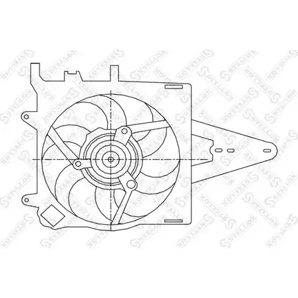 Вентилятор радиатора двигателя STELLOX A00TP HP C127XX 29-99086-SX 3607546 изображение 0