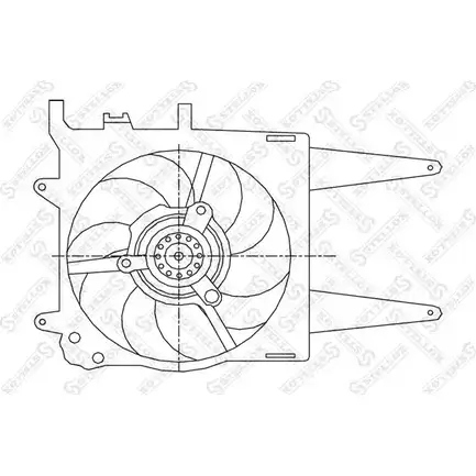 Вентилятор радиатора двигателя STELLOX 3607555 STQNHK 4R RCV 29-99095-SX изображение 0