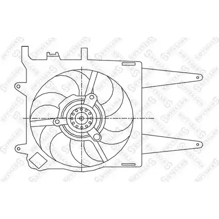Вентилятор радиатора двигателя STELLOX A QS5WEP 29-99096-SX CND4PJ 3607556 изображение 0