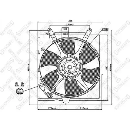 Вентилятор радиатора двигателя STELLOX A FN9R3 AMDY5 3607563 29-99103-SX изображение 0