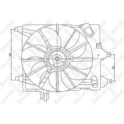 Вентилятор радиатора двигателя STELLOX 3607583 CM2BS9G Y49 KTV 29-99123-SX изображение 0
