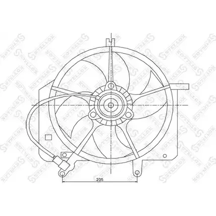 Вентилятор радиатора двигателя STELLOX 3607585 H OMJ0H 29-99125-SX DF96C изображение 0