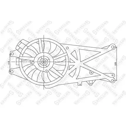 Вентилятор радиатора двигателя STELLOX 3607601 FGXF8R5 TP RS7G 29-99141-SX изображение 0