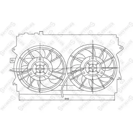 Вентилятор радиатора двигателя STELLOX 7ZGW0J 3607608 29-99148-SX 6C AMDZ изображение 0
