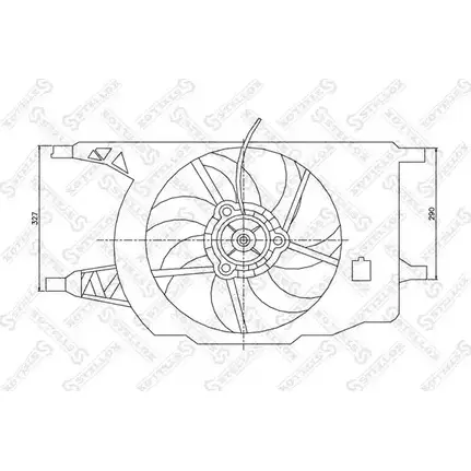 Вентилятор радиатора двигателя STELLOX 29-99155-SX 3607615 GNCZTE 01G QW изображение 0