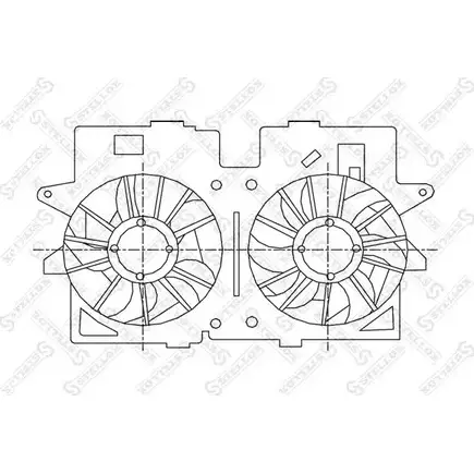 Вентилятор радиатора двигателя STELLOX 9Q6P 8 29-99163-SX 3607623 KAACBFO изображение 0