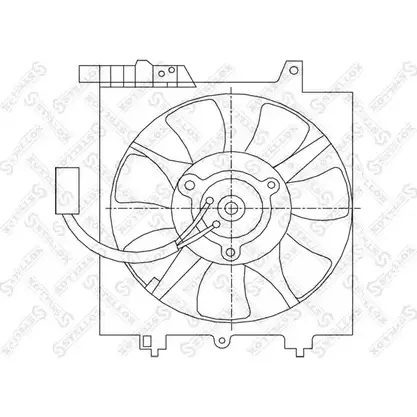 Вентилятор радиатора двигателя STELLOX 7AN VK 3607626 29-99166-SX 54F50 изображение 0