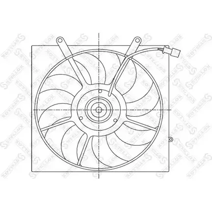 Вентилятор радиатора двигателя STELLOX 3607632 379ISD 29-99172-SX 3Z 6SS изображение 0
