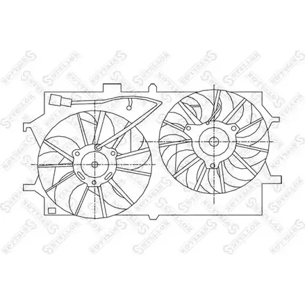 Вентилятор радиатора двигателя STELLOX XSN9B6 29-99194-SX 3607654 OJ ZET изображение 0