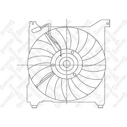 Вентилятор радиатора двигателя STELLOX 3607656 29-99196-SX V3G EW5 TXPA6K изображение 0
