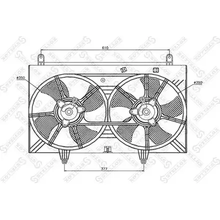 Вентилятор радиатора STELLOX 29-99230-SX 3607688 MX G76 изображение 0