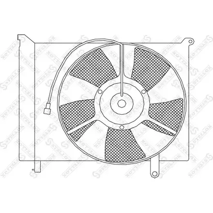 Вентилятор радиатора двигателя STELLOX DN H4L 29-99248-SX L7B4V 3607706 изображение 0