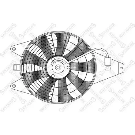 Вентилятор радиатора двигателя STELLOX 29-99250-SX J7M45L4 3607708 HZO N3Q изображение 0