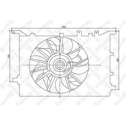 Вентилятор радиатора двигателя STELLOX LVX X0H 3607784 T53UA 29-99329-SX изображение 0