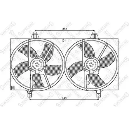 Вентилятор радиатора двигателя STELLOX 3607806 3 6MELU 8VC5K 29-99351-SX изображение 0