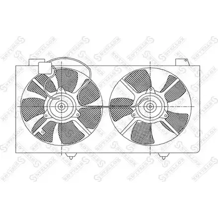 Вентилятор радиатора двигателя STELLOX ARM2MSV 1 2FJJ 29-99356-SX 3607811 изображение 0