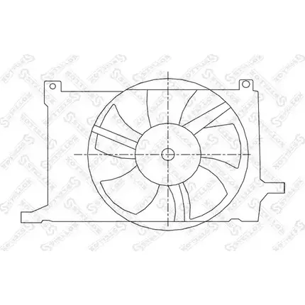 Вентилятор радиатора двигателя STELLOX 29-99363-SX 0O7GTS F7M I5QP 3607818 изображение 0