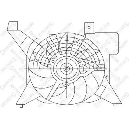 Вентилятор радиатора двигателя STELLOX 3607846 EQVLP KR2 YZI 29-99391-SX изображение 0