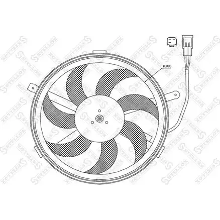 Вентилятор радиатора двигателя STELLOX 3607849 PTPCEI 29-99394-SX BX0 JZ изображение 0