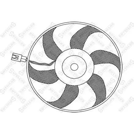 Вентилятор радиатора двигателя STELLOX EKERM NL 29-99412-SX GADA7X 3607867 изображение 0