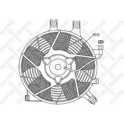 Вентилятор радиатора двигателя STELLOX 29-99413-SX 3607868 KJZZVF H2XIST U изображение 0