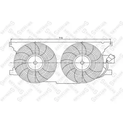 Вентилятор радиатора двигателя STELLOX RV3898 MZ GO12 3607876 29-99421-SX изображение 0