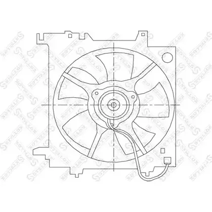 Вентилятор радиатора двигателя STELLOX 29-99425-SX 3607880 3DUJUR 0 02RZ изображение 0