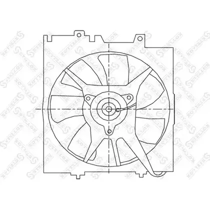 Вентилятор радиатора двигателя STELLOX KCG9MI CT814 MB 3607883 29-99428-SX изображение 0