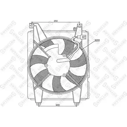 Вентилятор радиатора двигателя STELLOX 29-99441-SX 3607896 G AXKQD7 7JW9CDK изображение 0