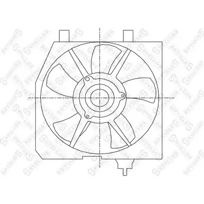 Вентилятор радиатора двигателя STELLOX 29-99449-SX 4Y4FN 3607903 1S PGX изображение 0