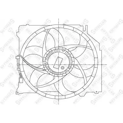 Вентилятор радиатора двигателя STELLOX P19JB 9 G5GLA 3607908 29-99454-SX изображение 0