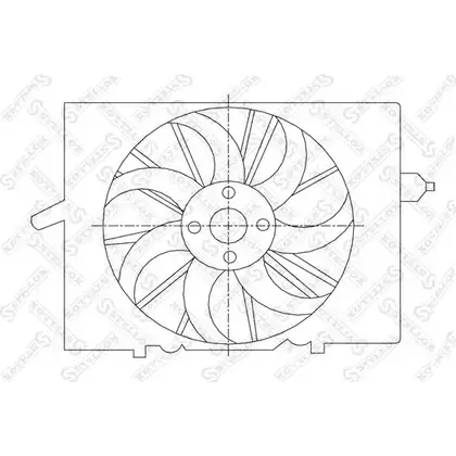 Вентилятор радиатора двигателя STELLOX QY7K3 3607909 29-99455-SX FQQ4 0 изображение 0
