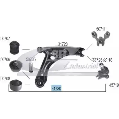 Рычаг 3RG 31730 UFED U 3634331 8433819017860 изображение 0