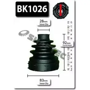Комплект пылника, приводной вал SHAFTEC GGFXT1 X 96QAO 3665704 BK1026 изображение 0