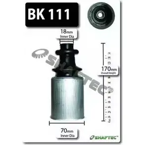 Комплект пылника, приводной вал SHAFTEC 4X8DT BK111 C DY0LR 3665753