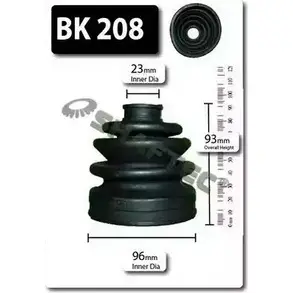 Комплект пылника, приводной вал SHAFTEC R ORU6F BK208 IPPF7R 3665800