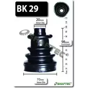 Комплект пылника, приводной вал SHAFTEC QT85F 3665817 BK29 YYNITU U