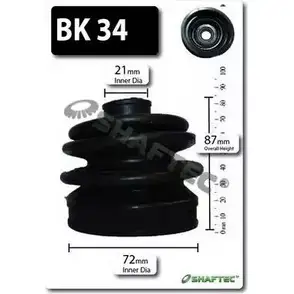 Комплект пылника, приводной вал SHAFTEC BZ9X3O K 95SVF4 BK34 3665822