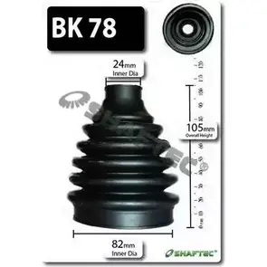 Комплект пылника, приводной вал SHAFTEC BK78 AOYZP 7 3665893 2KGVKI изображение 0