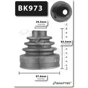Комплект пылника, приводной вал SHAFTEC Q KGZDMO 3665935 FZDEG5 BK973