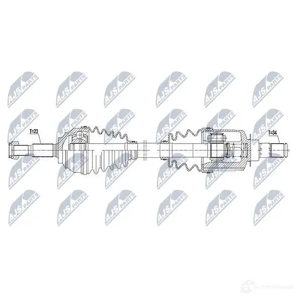 Приводной вал NTY NPW-RE-097 N 33YF 1437715975 изображение 3