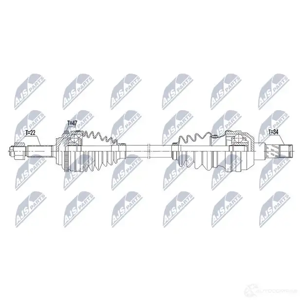 Приводной вал NTY PO LRF NPW-DW-039 1437717067 изображение 3