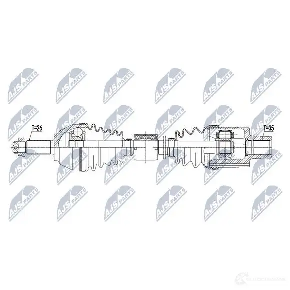 Приводной вал NTY NPW-BM-123 EYQBVW L 1437717264 изображение 3