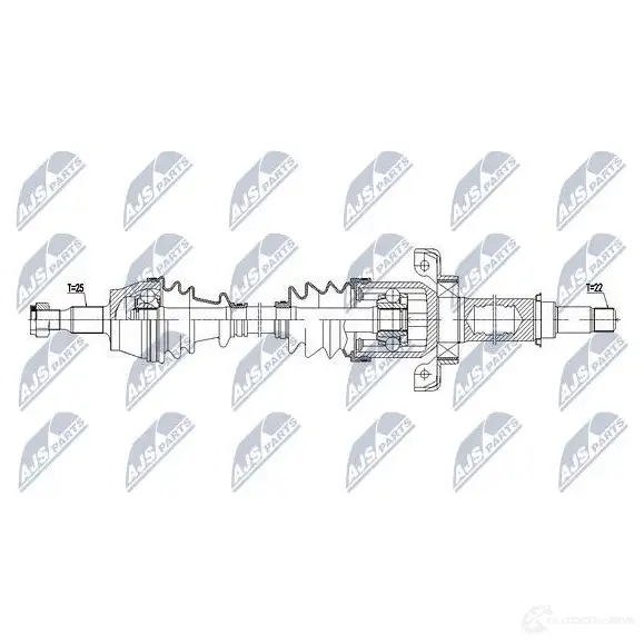 Приводной вал NTY F37J UQ NPW-ME-108 1437717606 изображение 3