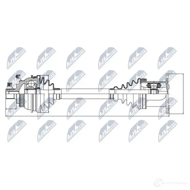 Приводной вал NTY NPW-VW-036 1437719686 1W ENK изображение 3