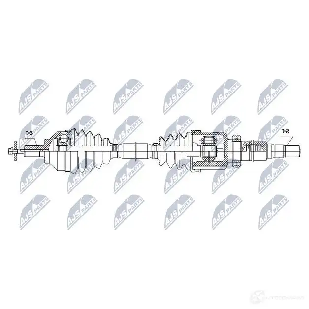 Приводной вал NTY NPW-VV-113 1437718936 EL QYI1 изображение 3