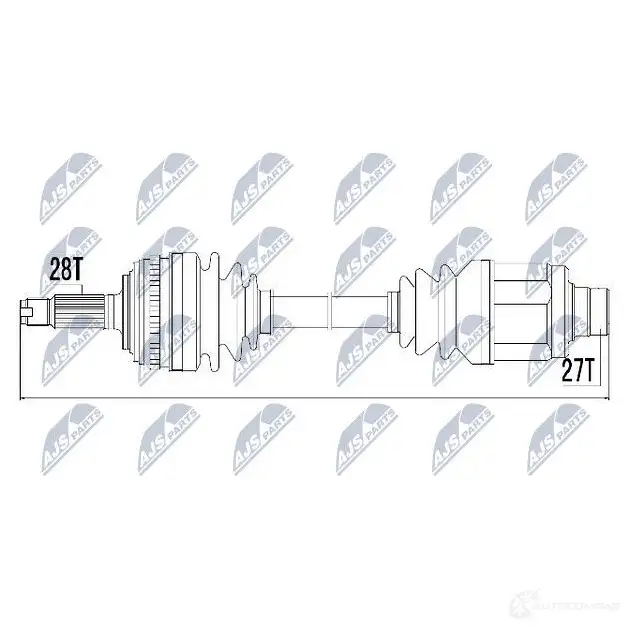 Приводной вал NTY NPW-HD-036 1437717639 V1 6RQC1 изображение 3
